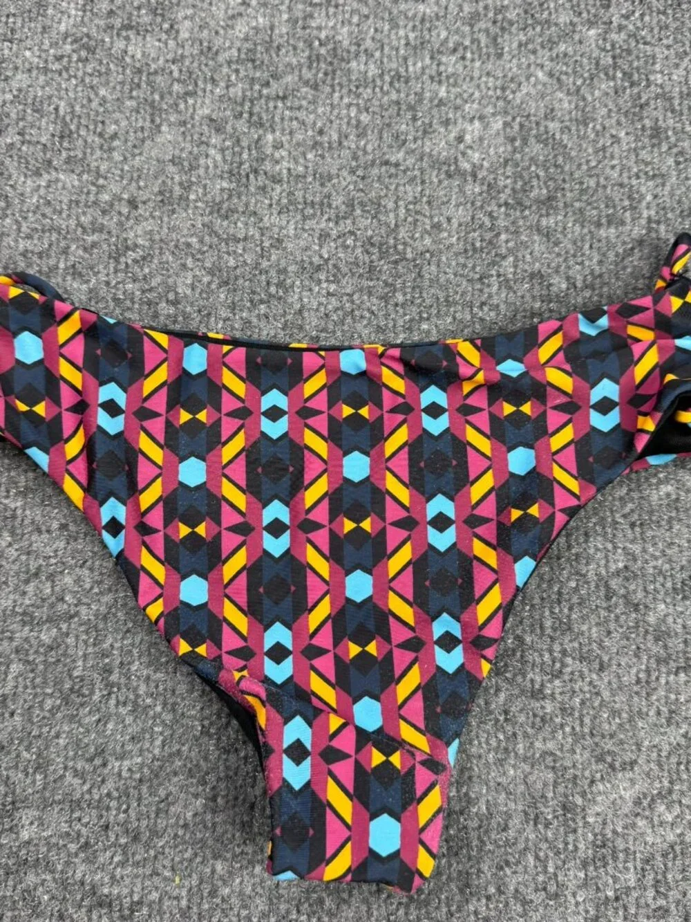 Birds Of Paradise Bikini Bottoms Womens Size S Small Multi Geometric Swimsuit
